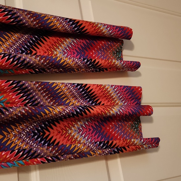 Vintage Kelly & Diane rainbow zigzag stripe stretchy pant - Picture 3 of 6